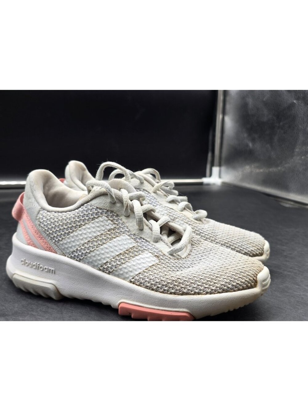 Adidas Cloudfoam Shoes Kids Size 13K Racer TR 2.0 Running Sneakers GZ5250 Stains